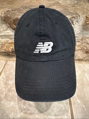 New Balance Black Cap with White NB logo